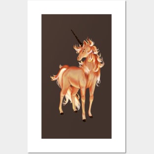 Fiery Unicorn of Fiery Fire Posters and Art